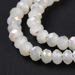 Electroplate Glass Faceted Rondelle Beads Strands&nbsp;EGLA-D020-3x2mm-05