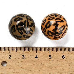 Printed Opaque Acrylic Beads&nbsp;SACR-F015-01B