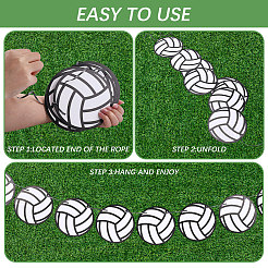 8Pcs Sports Party Decoration Paper Banner&nbsp;AJEW-CN0007-14A