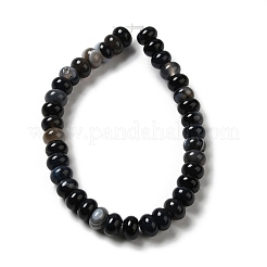 Natural Black Agate Beads Strands&nbsp;G-H295-C03-06