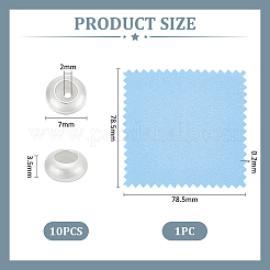 10Pcs 925 Sterling Silver Beads&nbsp;STER-UN0001-70