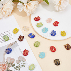 40Pcs Owl Glass Beads&nbsp;GLAA-PA0001-65