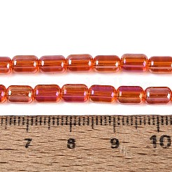 Electroplate Transparent Glass Beads Strands&nbsp;EGLA-Q132-03A-A04