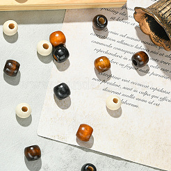 400Pcs 4 Colors Wooden European Beads&nbsp;WOOD-PA0001-01