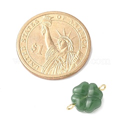 2Pcs 2 Colors Spray Painted Glass Imitation Jade Connector Charms&nbsp;PALLOY-JF03525-02