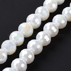 Electroplate Glass Beads Strands&nbsp;GLAA-E036-13E