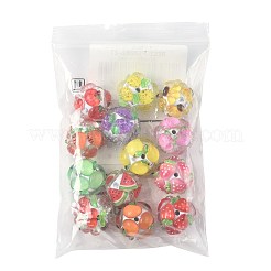 13Pcs 13 Colors Fruit Round Resin Beads&nbsp;RESI-FS0002-27