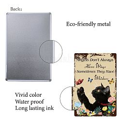 Rectangle Metal Iron Sign Poster&nbsp;AJEW-WH0157-331