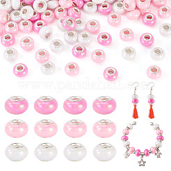 150Pcs Opaque Resin European Beads&nbsp;RESI-TA0004-61C