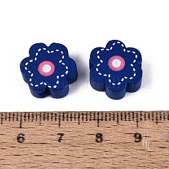 Printed Natural Wood Beads&nbsp;TB110Y-01-LF