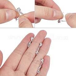 3Pcs 3 Style Trendy 925 Sterling Silver Pinch Bails&nbsp;STER-SC0001-32