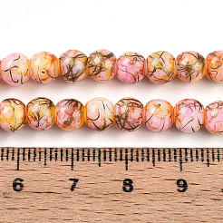Baking Paint Glass Beads Strands&nbsp;X-DGLA-N003-6mm-B02