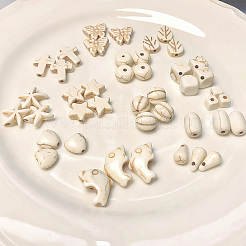 100Pcs 10 Styles Synthetic Howlite Beads&nbsp;G-GO0001-20
