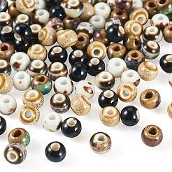 100Pcs 5 Colors Handmade Porcelain Beads&nbsp;PORC-TA0001-52A