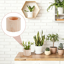 Solid Wood Candlestick&nbsp;DIY-WH0899-594