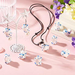 8Pcs 2 Styles Handmade Porcelain Beads&nbsp;PORC-TA0001-47A