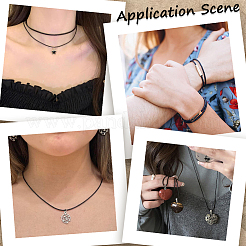 6Pcs 6 Styles Round Waxed Polyester Cord Necklace Makings&nbsp;AJEW-CY0002-66