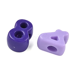 Opaque Acrylic European Beads&nbsp;OACR-Z037-13