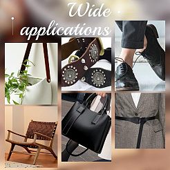 2Pcs 2 Colors Flat Leather Jewelry Cords&nbsp;WL-OC0001-03