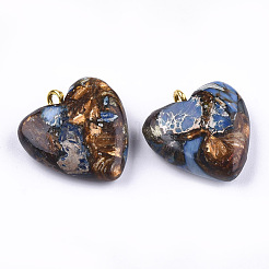 Assembled Bronzite and Imperial Jasper Pendants&nbsp;G-T111-04G