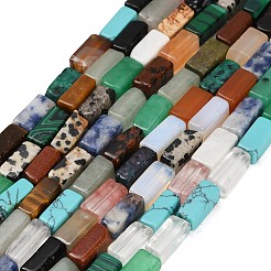 Natural & Synthetic Mixed Stone Beads Strands&nbsp;GG-CBA5B6F-G01-01