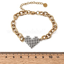 304 Stainless Steel Link Bracelets&nbsp;BJEW-K264-02B-G