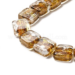 Handmade Gold Foil and Silver Foil Lampwork Beads&nbsp;FOIL-C001-01B-05