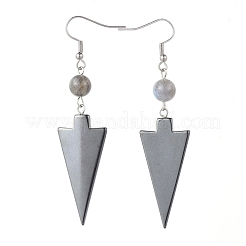 Natural Labradorite Dangle Earrings&nbsp;EJEW-JE03731-05