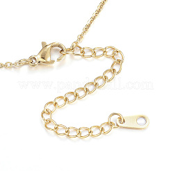 PVD Vacuum Plating 304 Stainless Steel Necklaces&nbsp;X-NJEW-E080-10G