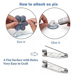 Iron Pin Backs&nbsp;LS-IFIN-E722-25mm-P