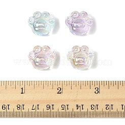 32Pcs UV Plating Rainbow Iridescent Acrylic Beads&nbsp;OACR-FS0002-15