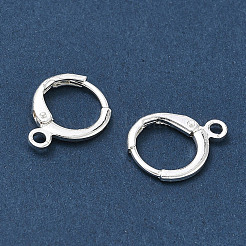 Brass Leverback Earring Findings&nbsp;KK-CBA50B0-26S