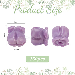 150Pcs Opaque Resin Imitation Shell Beads&nbsp;RESI-PH0002-77B