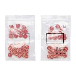 2 Sets 2 Styles Golden Plated Alloy Enamel Charms&nbsp;ENAM-YW0001-28F