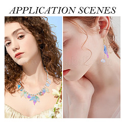 120Pcs 2 Styles Transparent Glass Pendants&nbsp;GGLA-TA0004-02