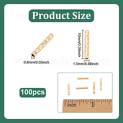 100Pcs Brass Beads&nbsp;KK-UN0005-19