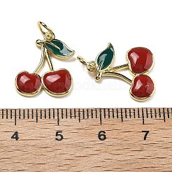 Brass Enamel Pendants&nbsp;KK-U060-30G
