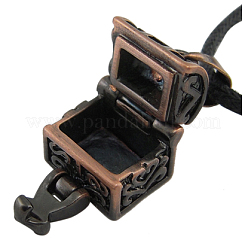 Brass Prayer Box Charms&nbsp;ECF137-1R
