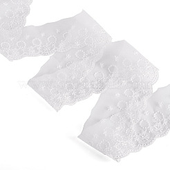 15 Yards Flower Pattern Embroidery Polyester Ribbon&nbsp;OCOR-TA0003-46