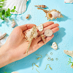 DIY Natural Shell Dangle Earring Making Kits&nbsp;DIY-TA0009-56