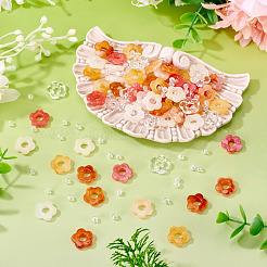 100Pcs 5 Colors Transparent Acrylic Beads&nbsp;MACR-TA0002-58