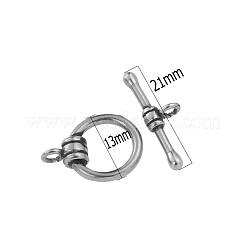 304 Stainless Steel Toggle Clasps&nbsp;PW-WG419A3-10