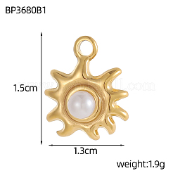 304 Stainless Steel Pendants&nbsp;STAS-OY004-05G