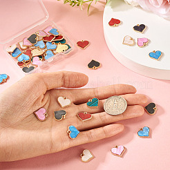 50Pcs Alloy Enamel Charms&nbsp;ENAM-TA0002-90