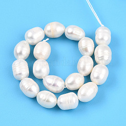 Natural Cultured Freshwater Pearl Beads Strands&nbsp;PEAR-N012-08P