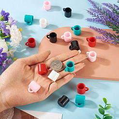 30Pcs 5 Colors Resin Miniature Food Play Doll House Accessories Charm&nbsp;AJEW-TA0003-11