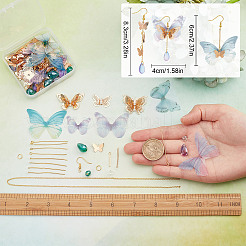 DIY Butterfly Earring Making Kit&nbsp;DIY-SC0020-33