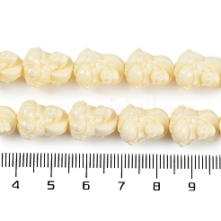 Synthetic Coral Carved Beads Strands&nbsp;CORA-C003-02