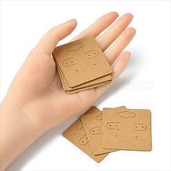 Kraft Paper Earring Display Cards with Hanging Hole&nbsp;EDIS-YW0001-04