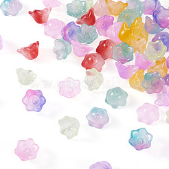80Pcs 8 Colors Transparent Spray Painted Glass Beads&nbsp;GLAA-BT0001-02